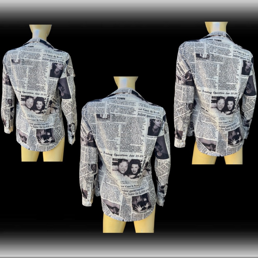 Newspaper Article Collared Button Down - image 4